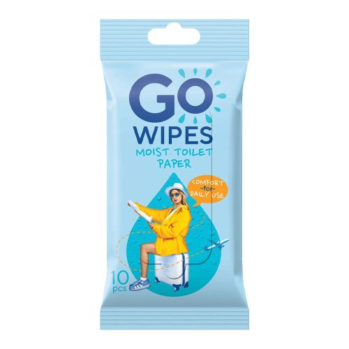 GOWIPES travel size nedves toalettpapír - 10 db