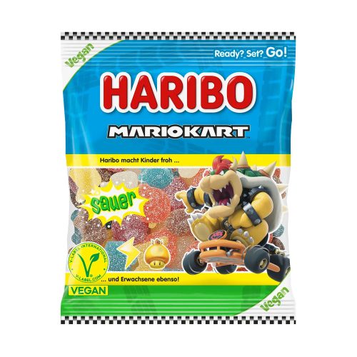 Haribo savanyú gumicukor Mariokart - 160g