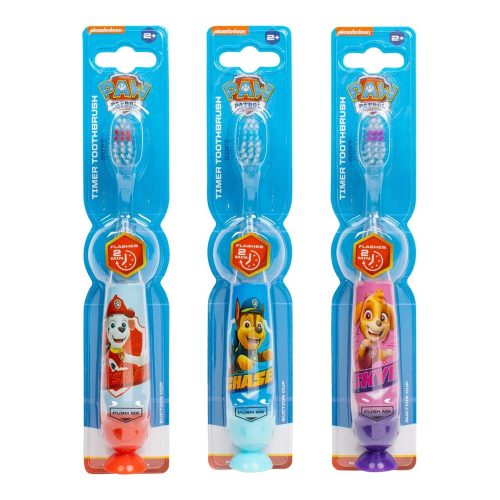 Mancs Őrjárat fogkefe időzített villogóval és tapadókoronggal gyermek