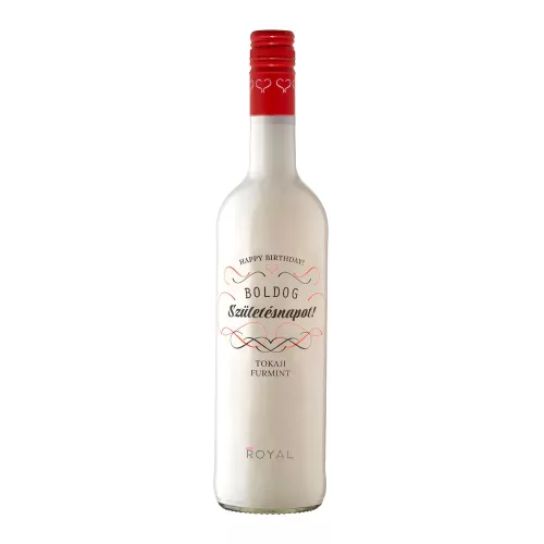 BOLDOG Születésnapot! Tokaji Furmint félédes fehér bor 11,5% - 0,75 l