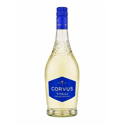 CORVUS TOKAJI francia palackos Sárgamuskotály félédes fehér bor 11% - 0,75l