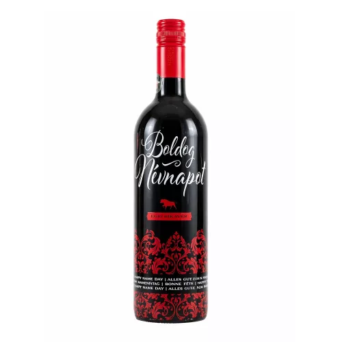 Boldog névnapot! Egri bikavér száraz vörösbor 12% - 0,75 l