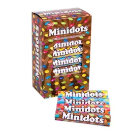   Minidots kakó ízű krémmel töltött cukordrazsé dobozban - 10g