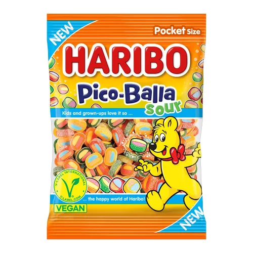 Haribo Pico Balla Sauer gumicukor - 80g