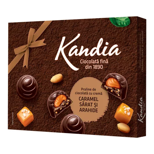 Kandia Praline étcso. praliné sós karamelles tölt. és fmogy tölt.- 104g