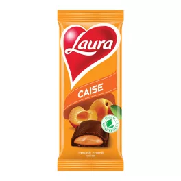   Kandia Laura sárgabarack ízű krémmel töltött tejbevonó tábla - 92g