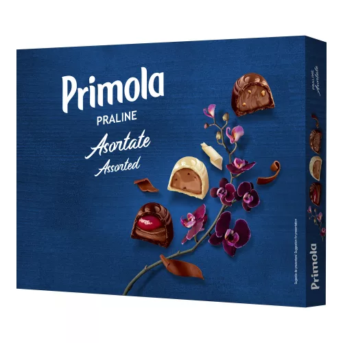 Kandia Primola Assorted tölt tej-, ét és fcsok. pralinéválogatás - 100,5g