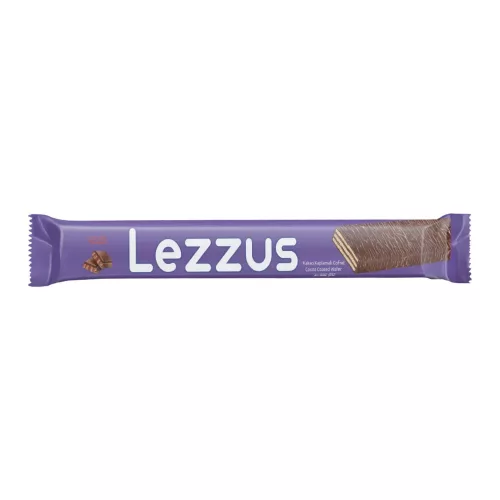 Lezzus étbevonóval mártott kakaós ízű krémmel töltött ostya - 50g