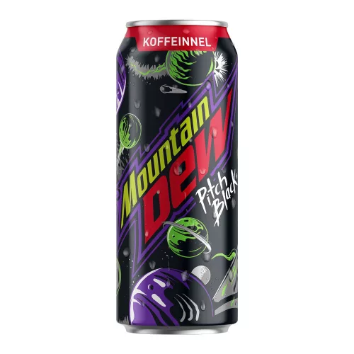 Mountain Dew Pitch Black citrus aromákkal ízesít szénsav üdítőit - 500ml