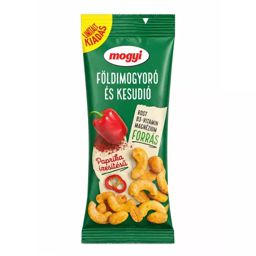 Mogyi pörkölt földimogyoró és kesudió keveréke, paprikás - 80g