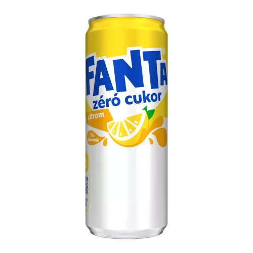 Fanta Lemon Zero szénsavas üdítőital - 330 ml