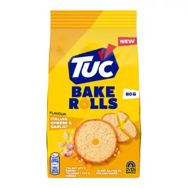 TUC Bake Rolls sajtos-hagymás ízű kétszersült - 80g