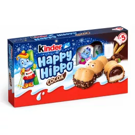   Kinder Happy Hippo ropogós ostya tejes és kakaós töltelékkel - 103,5g