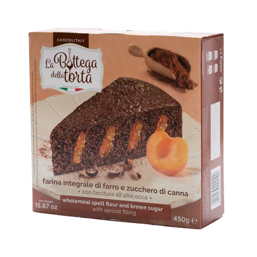 Chocoitaly Kakaós torta barackos töltelékkel  - 450g