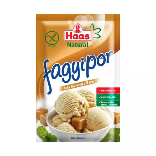 Haas Natural fagylaltpor sóskaramell - 61g