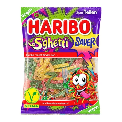 Haribo savanyú gumicukor Spagetti - 175g