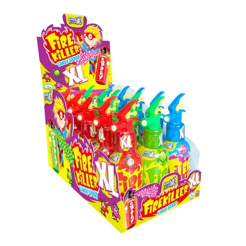 Sweet Flash savanyú cukorspray tűzoltó készülékben 3 ízben - 70g