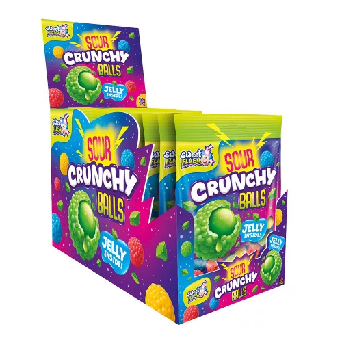 Sweet Flash savanyú cukorkazselé golyók - 120g