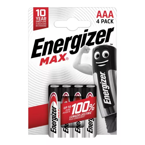 Energizer Max mikroceruza elem AAA - 4 db