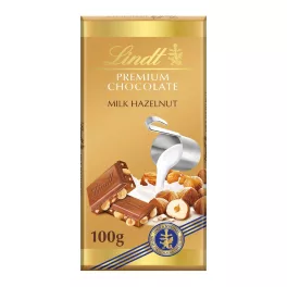 Lindt Gold Milk hazelnut táblás csokoládé - 100g