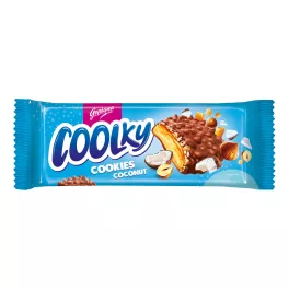   Goplana Coolky cookies coconut - tejcsokival bevont keksz - 140 g