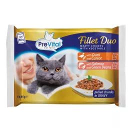 PreVital macska Fillet DUO alutasakos - 4x85g