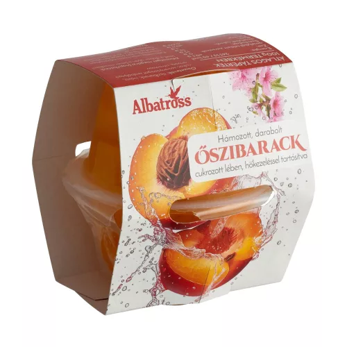 Albatross hámozott darabolt őszibarack - 230g