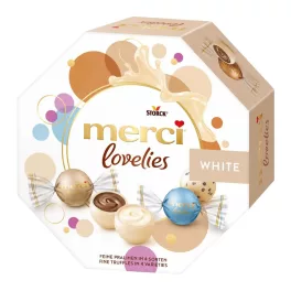   Merci lovelies töltött fehér csokoládé válogatás - 185g