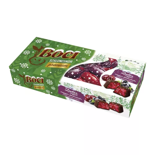 Boci prémium ét zselés szaloncukor meggy- ribizli  - 250g