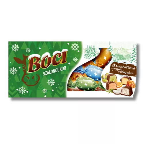 Vegyes szaloncukor kókusz, pisztácia, naracs-kardamom,  karamella - 250g