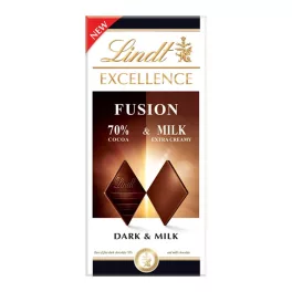 Lindt Excellence Fusion 70% ét-és tejcsokoládé - 100g