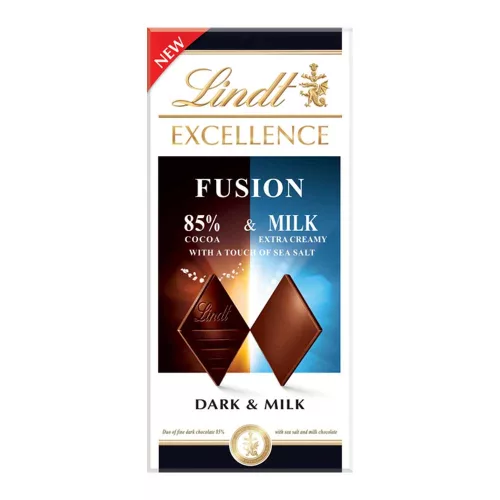 Lindt Excellence 85% só-és tejcsokoládé - 100g