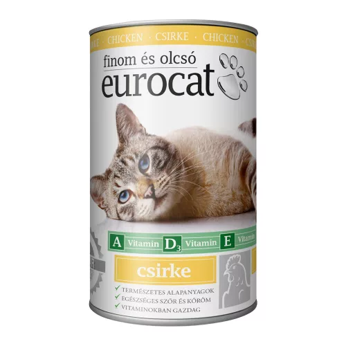 EuroCat konzerv csirke - 415g