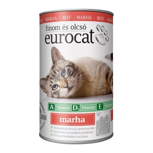 EuroCat konzerv marha - 415g