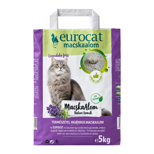 EuroCat macskaalom levendulás - 5kg