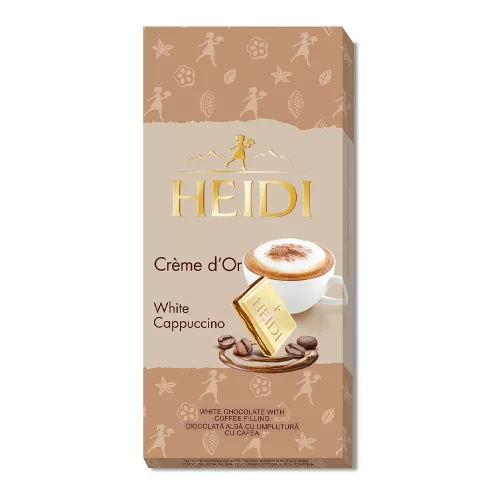 Heidi Crème dOr White Cappuccino  fehér csokoládé - 90g