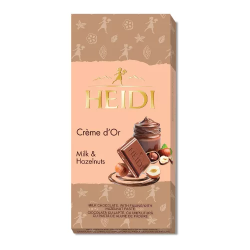 Heidi Crème d’Or Hazelnuts mogyorókrémmel töltött tejcsokoládé - 90g