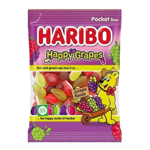 Haribo Happy Grapes gumicukor - 80g