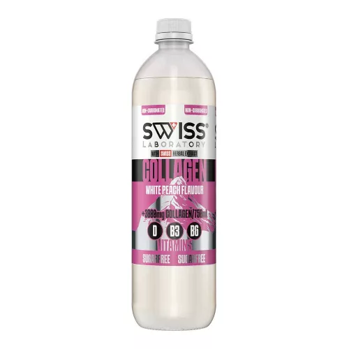 Swiss Laboratory Collagen fehér őszibarack ízű szénsavmentes ital - 750ml